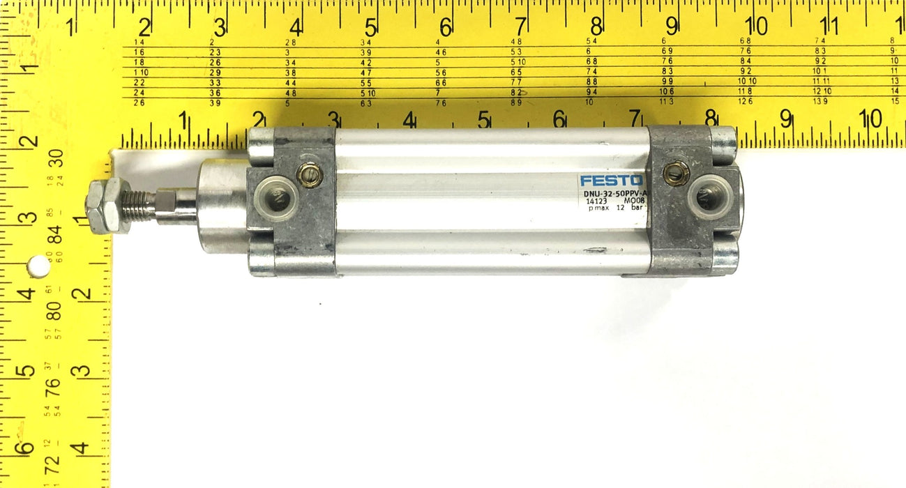 Festo 14123 MO088 MAX 12 BAR Air Cylinder DNU-32-50-PPV-A NOS