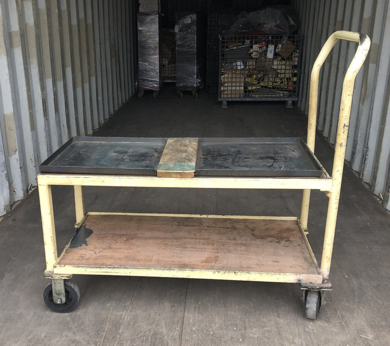 Unbranded Metal Rolling Utility Cart 43x20 Inches USED LOCAL PICK UP ONLY