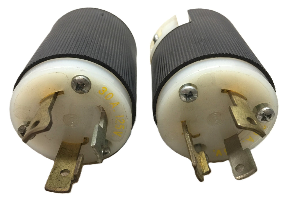 Hubbell 30A/125V Twist-Lock Nylon Male Cord Receptacle [Lot of 2] NOS