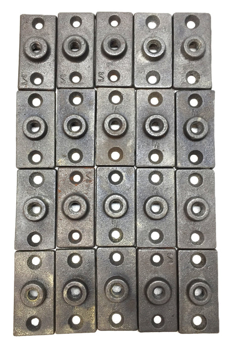Unbranded 3/8" Cast Iron Ceiling Flange Hanger Plate [Lot of 25] NOS