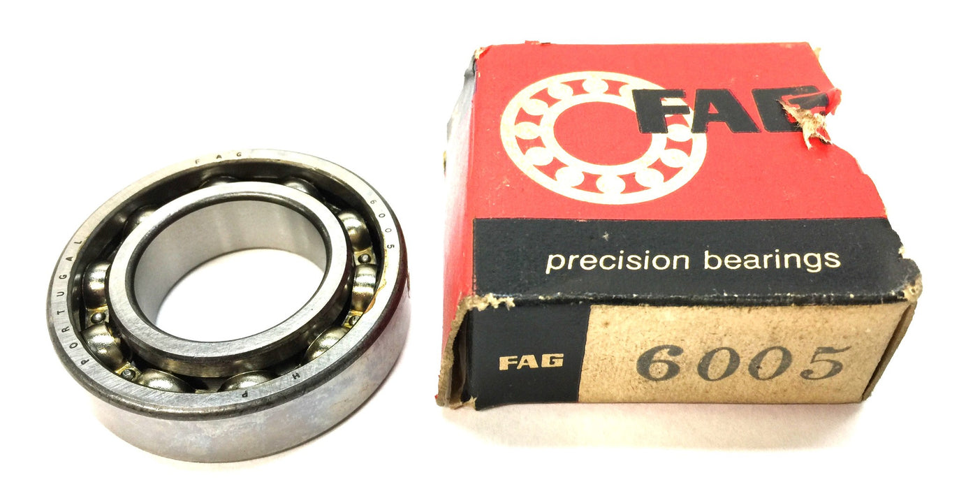 FAG Open-Sided Roller Ball Bearing 6005 NOS