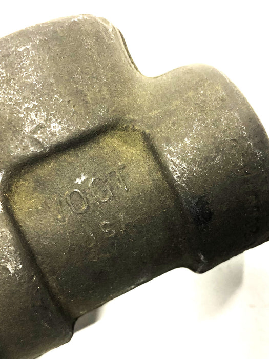 Vogt 1 Inch AC Forged Steel Valve Reduction Tee 2000A-105 SER273 NOS