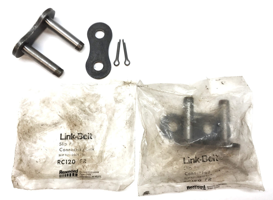 Link-Belt Slip-Fit Connecting Link RC120 FR [Lot of 2] NOS