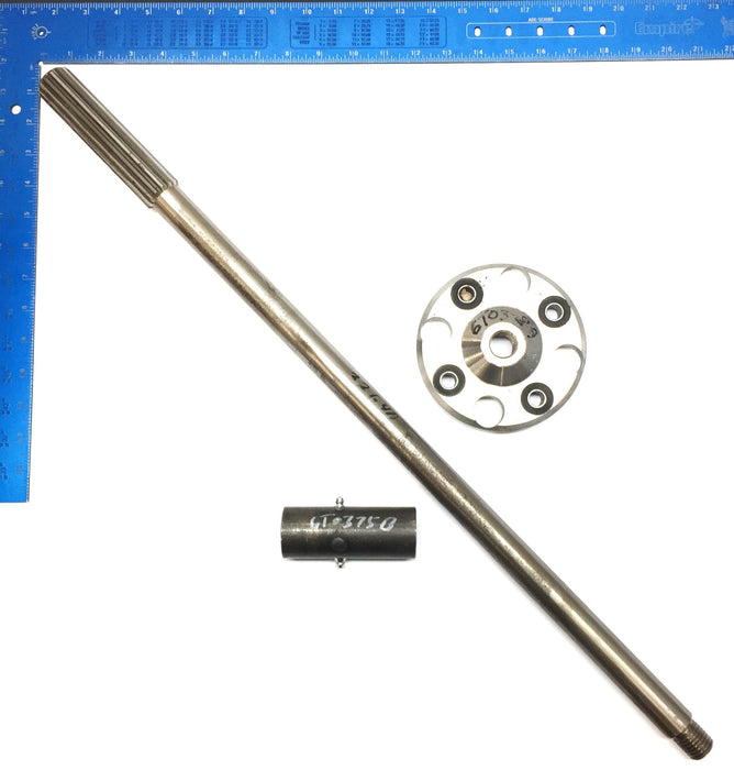 Tiger Mower Drive Shaft, Sleeve and Threaded Hub Assembly 32640 (6T375B/6T0389)