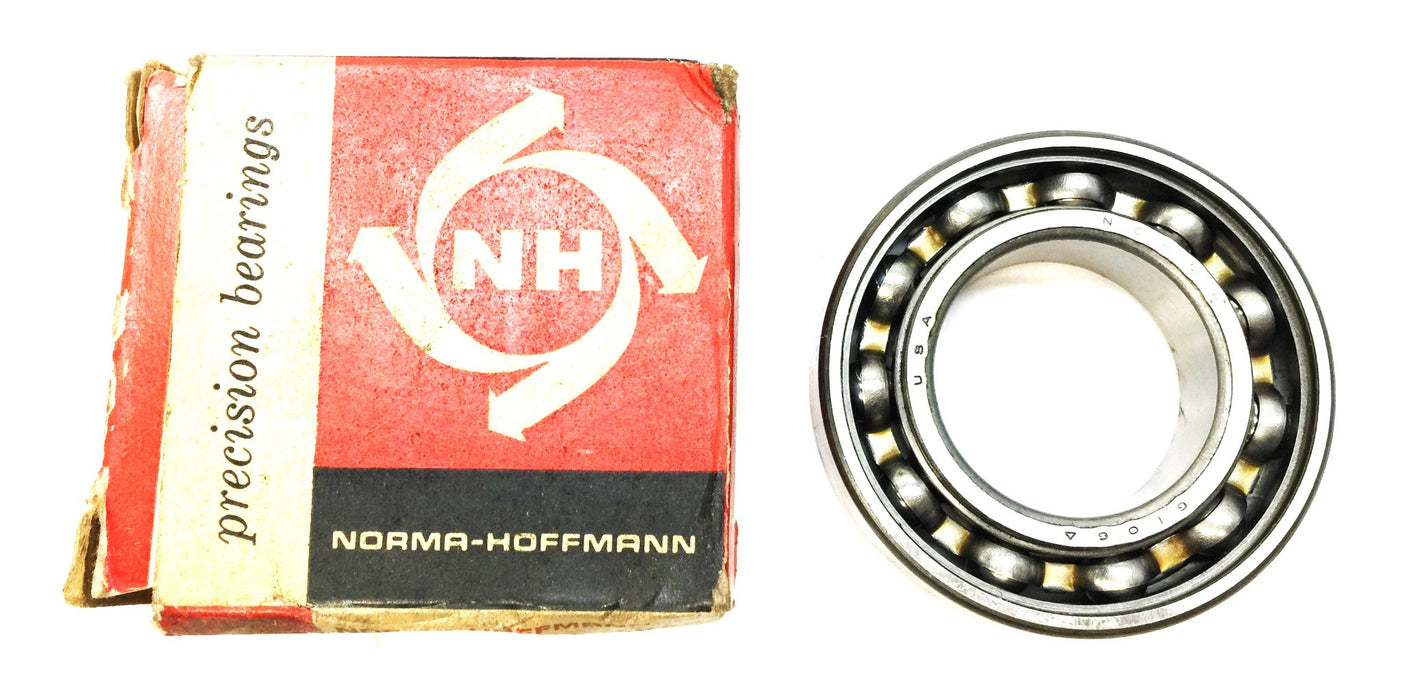 Norma Open-Sided Roller Ball Bearing 6106 P515-1050 NOS