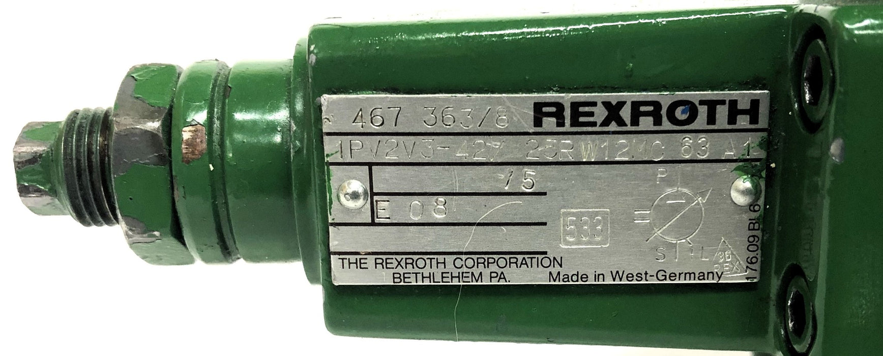 Rexroth 467 363/8 E08 25RW12MC 63 A1 Hydraulic Pump 1PV2V3-42 REFURBISHED
