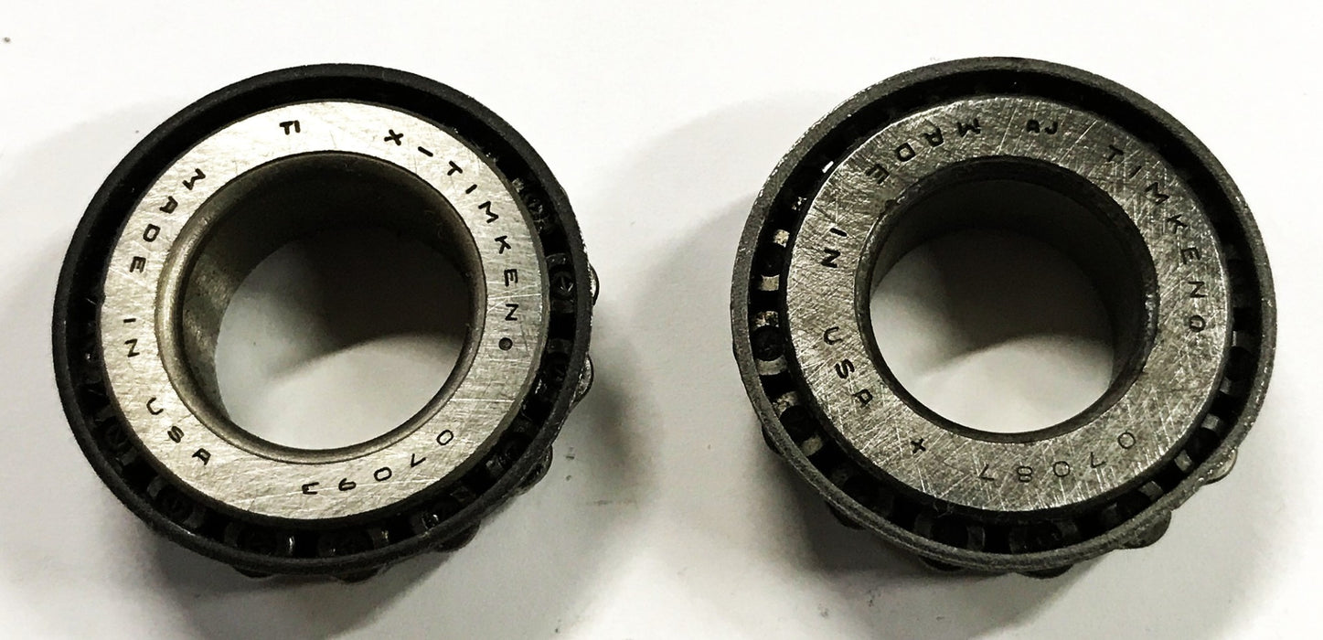 X-Timken Tapered Roller Bearing Cone (No Box) 07093 [Lot of 2] NOS