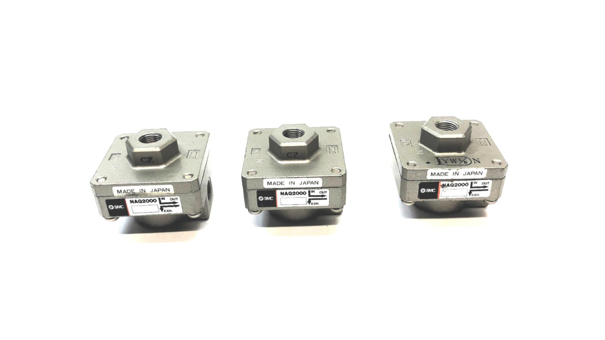 SMC Exhaust Valve NAQ2000 [Lot of 3] NOS