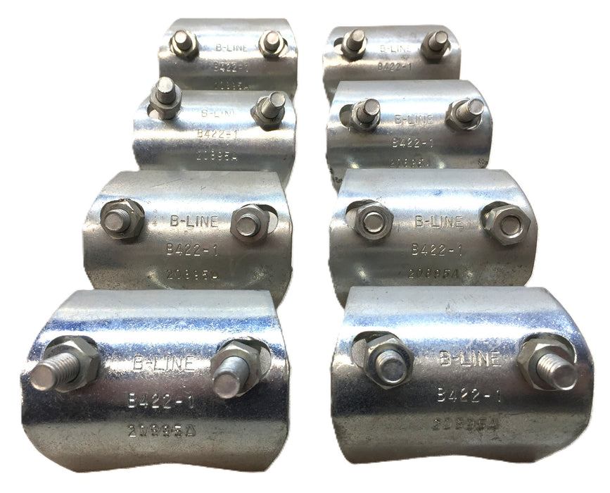 B-Line Zinc Plated Conduit Clamp B-422 (20895A) (Lot of 8) NOS