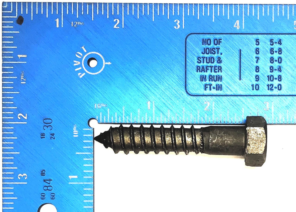 Unbranded 1/2" x 2-1/2" Lag Bolt Screw [Lot of 17] NOS