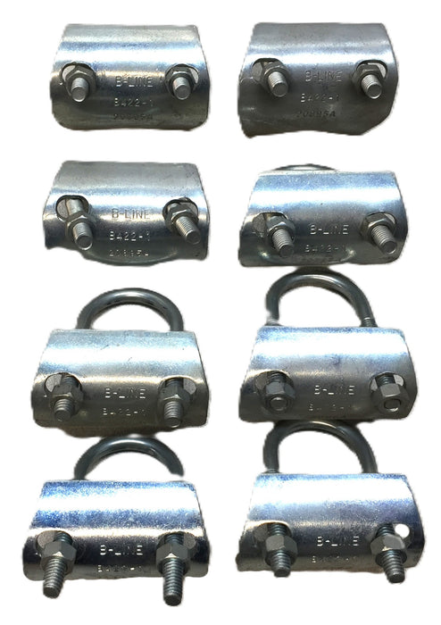 B-Line Zinc Plated Conduit Clamp B-422 (20895A) (Lot of 8) NOS