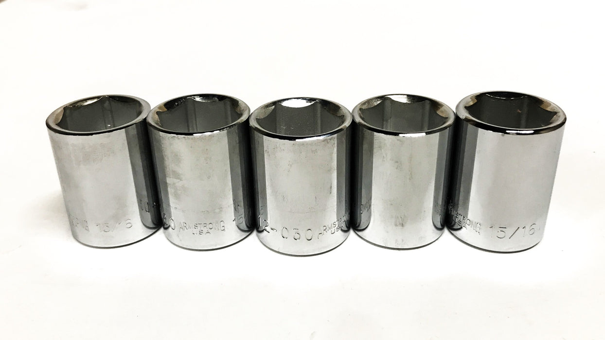 Armstrong Standard Length Socket 12-030 [Lot of 5] NOS