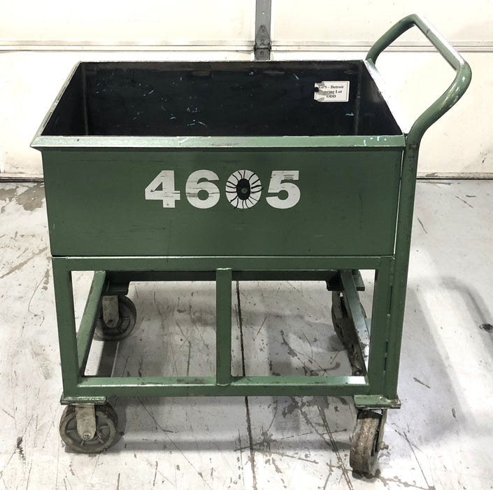 Unbranded 12 IN Closed Shop Cart W/ Foot Brake 40x24 IN USED LOCAL PICK UP ONLY