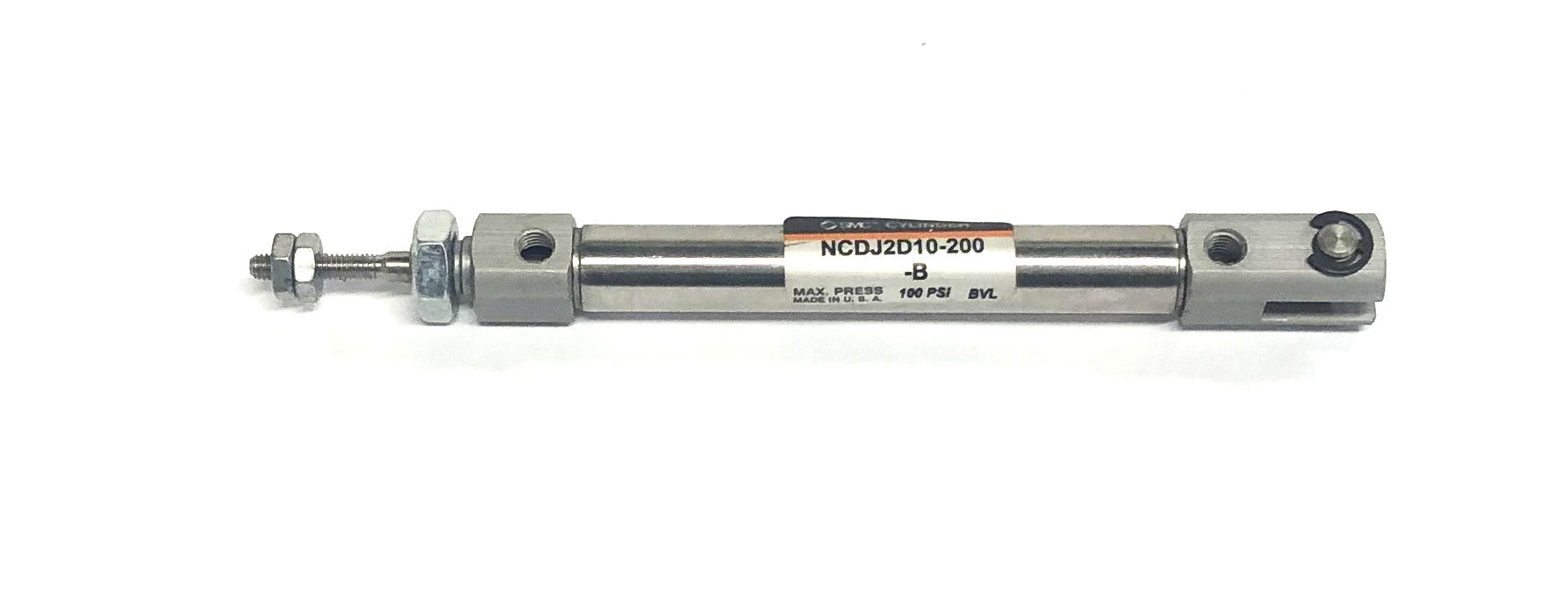 SMC Max Pressure 100PSI BVL Cylinder NCDJ2D10-200-B NOS