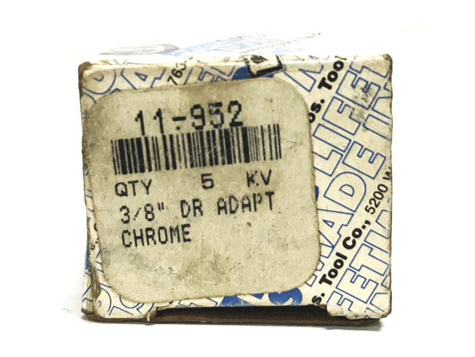 Armstrong 3/8 inch to 1/2 inch Chrome Ratchet Adapter 11-952 [Lot of 3] NOS