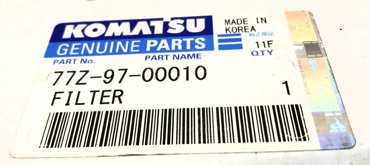 Komatsu Cabin Air Filter 77Z-97-00010 NOS