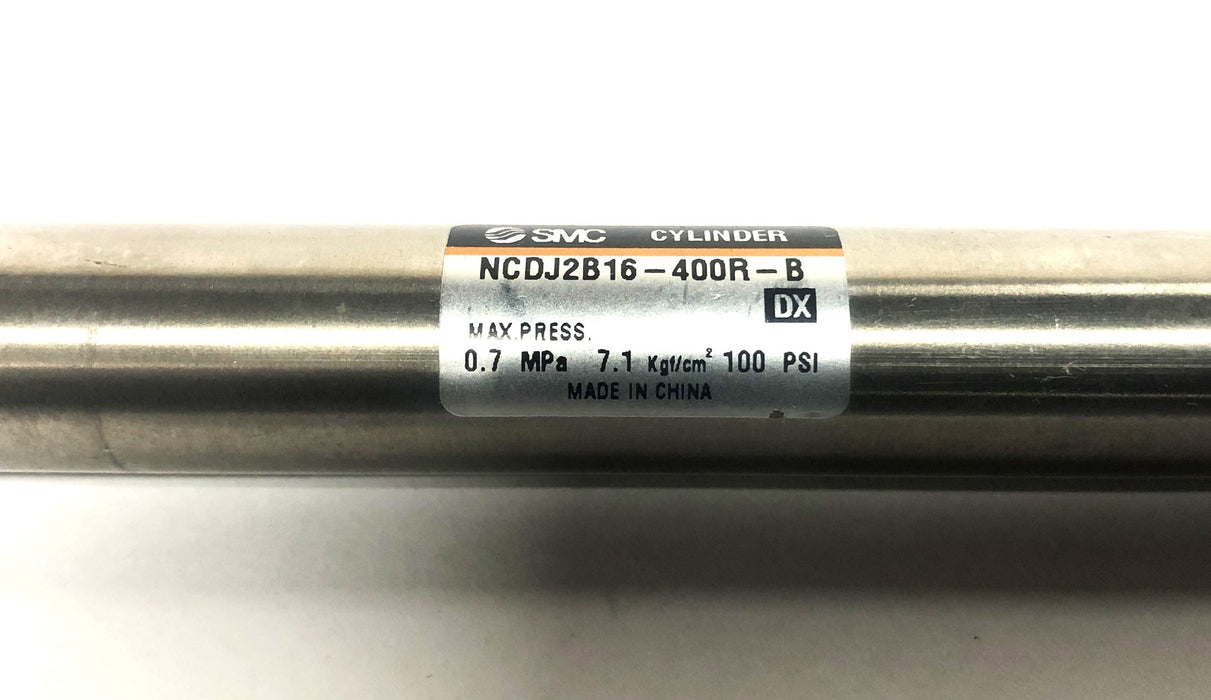 SMC Max Pressure 0.7MPa 7.1Kgf/cm2 100PSI Cylinder NCDJ2B16-400R-B DX NOS
