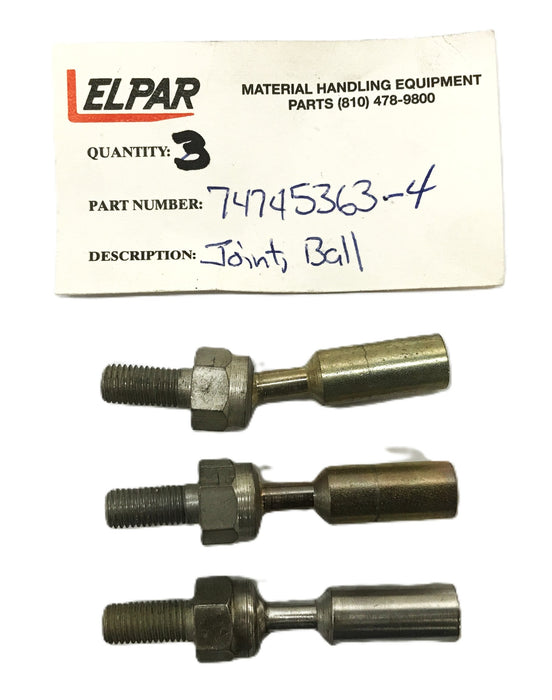 Elpar Forklift Ball Joint 74745363-4 [Lot of 3] NOS