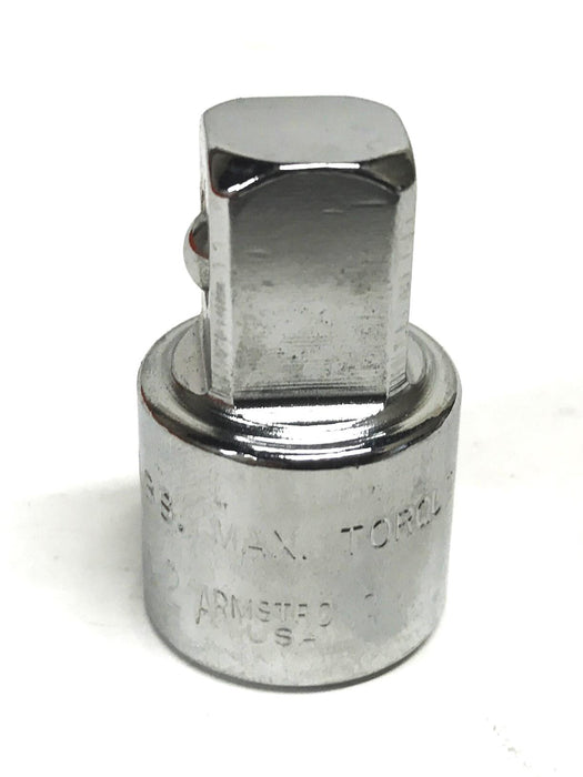Armstrong 3/8 inch to 1/2 inch Chrome Ratchet Adapter 11-952 [Lot of 3] NOS