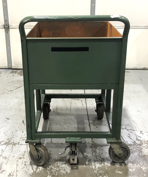 Unbranded 12 IN Closed Shop Cart W/ Foot Brake 24x40 IN USED LOCAL PICK UP ONLY