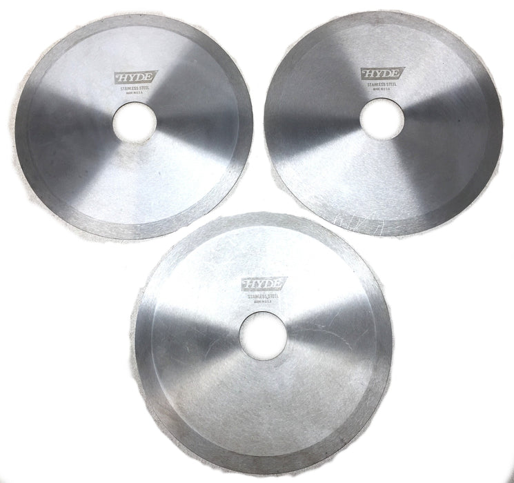 Hill Parts HYDE 6" Dia. x 1-1/2" Bore SS Cutting Circular Blade [Lot of 3] NOS