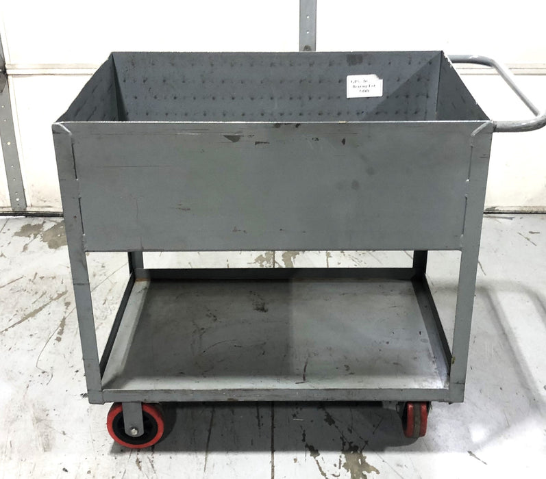 Unbranded 12 IN Closed Shop Cart With Brake 42x24 IN USED LOCAL PICK UP ONLY