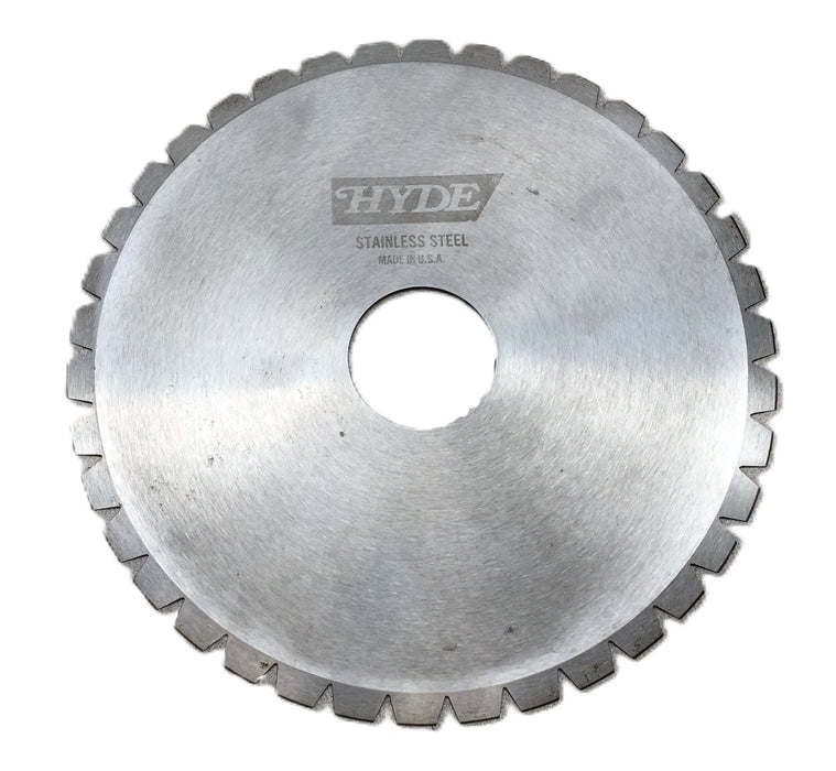 Hyde 6" Dia. x 1-1/4" Bore Stainless Steel Swooping Tooth Circular Blade NOS