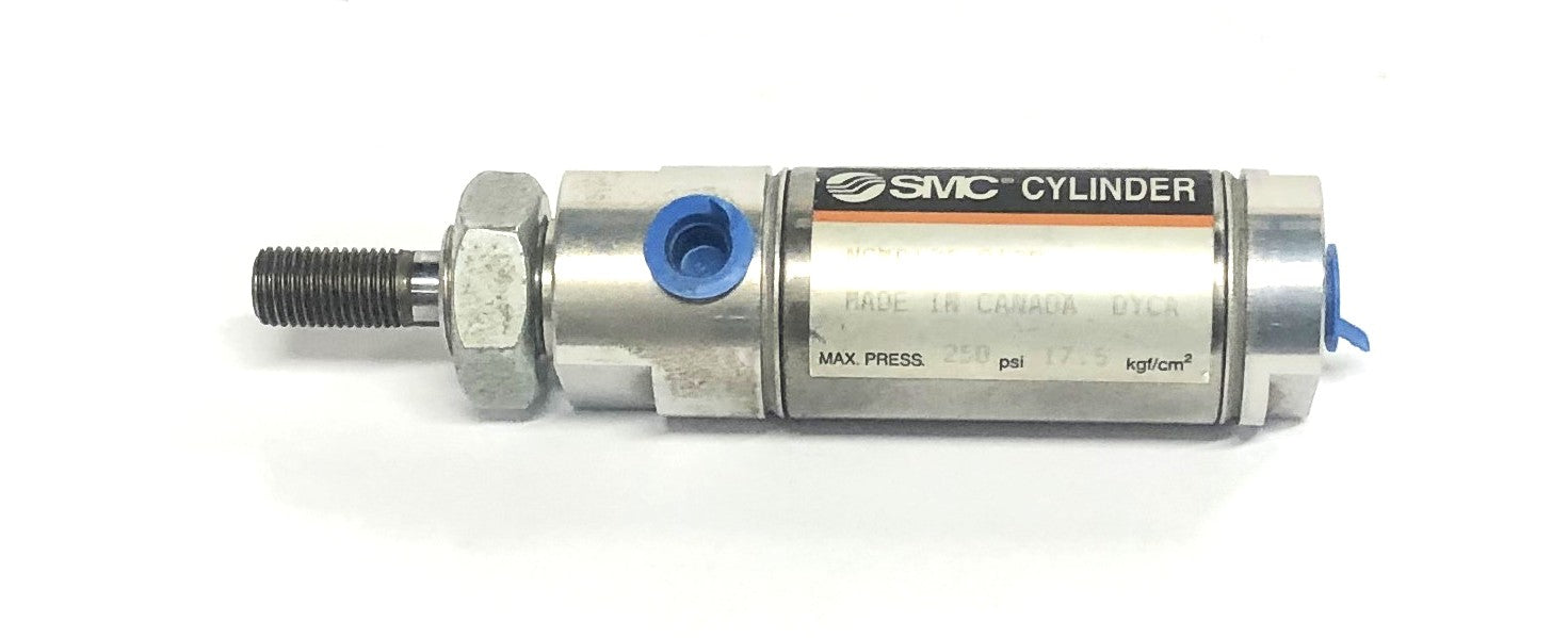 SMC Max Pressure 250psi 17.5kgf/cm Cylinder NCMB125-0100 DYCA NOS