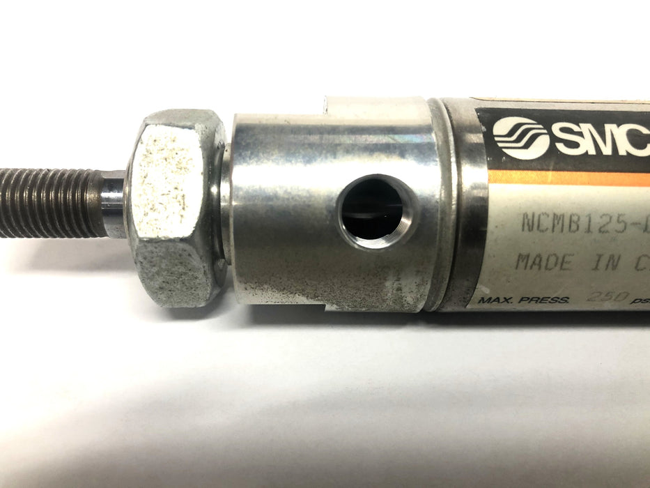 SMC Max Pressure 250psi 17.5kgf/cm Cylinder NCMB125-0100 DYCA NOS