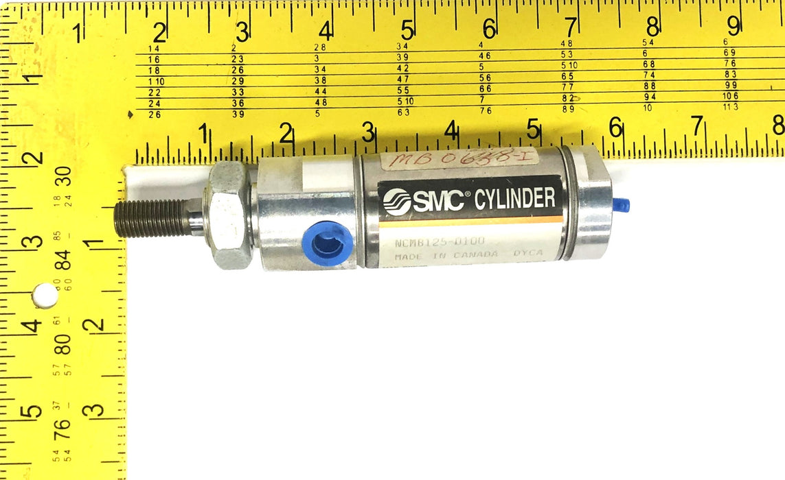 SMC Max Pressure 250psi 17.5kgf/cm Cylinder NCMB125-0100 DYCA NOS
