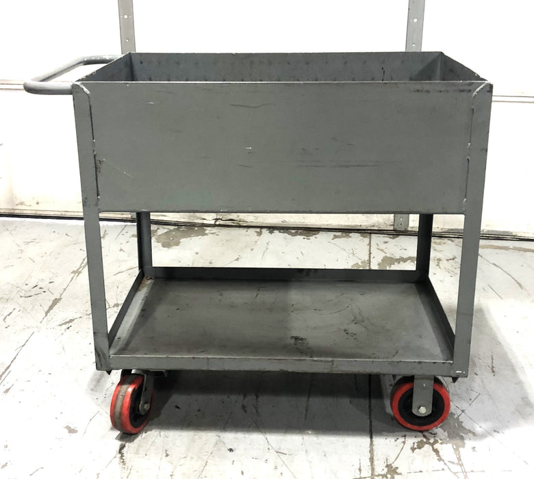 Unbranded 12 IN Closed Shop Cart With Brake 42x24 IN USED LOCAL PICK UP ONLY