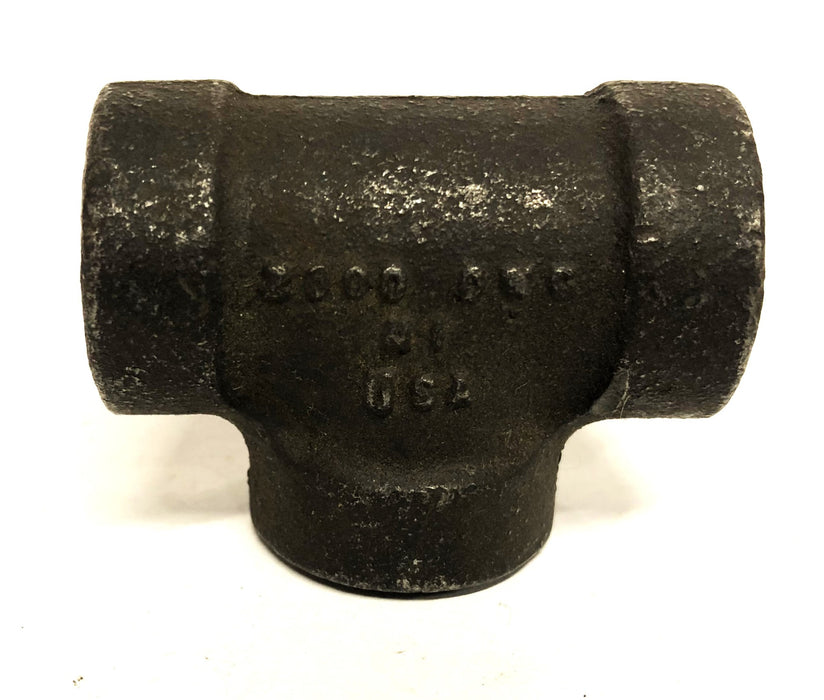 Stockham 1/2Inch 2000OWG Malleable Iron Valve Reduction Tee Fitting AAR-3003 NOS