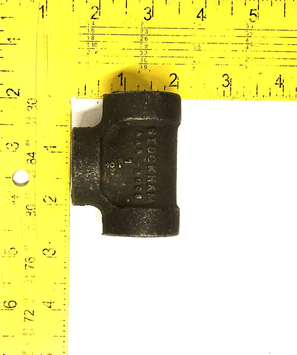 Stockham 1/2Inch 2000OWG Malleable Iron Valve Reduction Tee Fitting AAR-3003 NOS