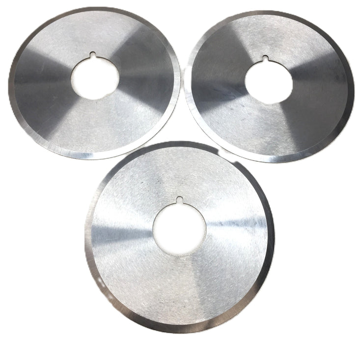 Unbranded 7" Stainless Steel Circular Blade with 2" Bore [Lot of 3] NOS