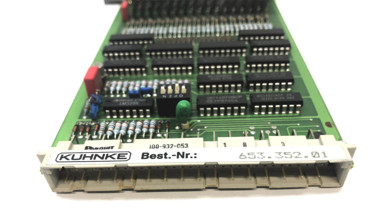 Kuhnke Output Board (Untested) 653.352.01 USED