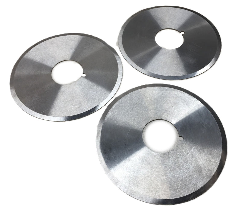 Unbranded 7" Stainless Steel Circular Blade with 2" Bore [Lot of 3] NOS