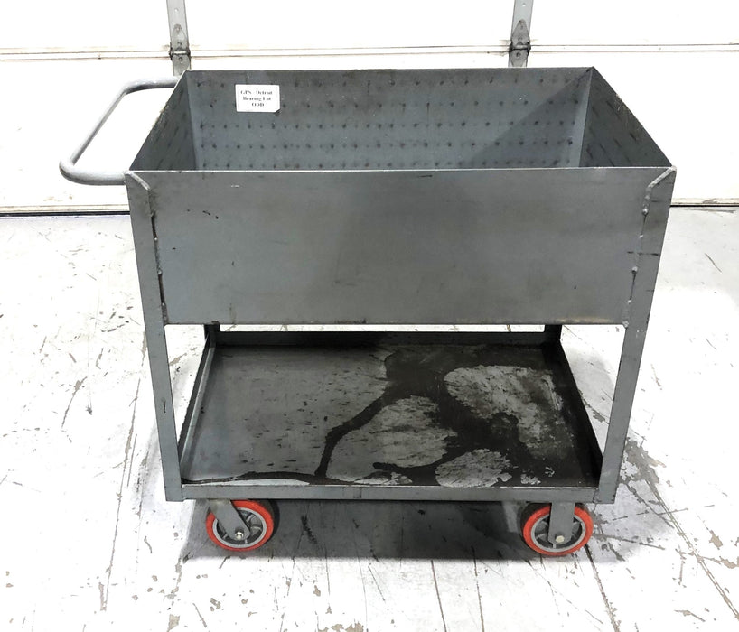 Unbranded 12 IN Closed Shop Cart With Brake 24x42 IN USED LOCAL PICK UP ONLY