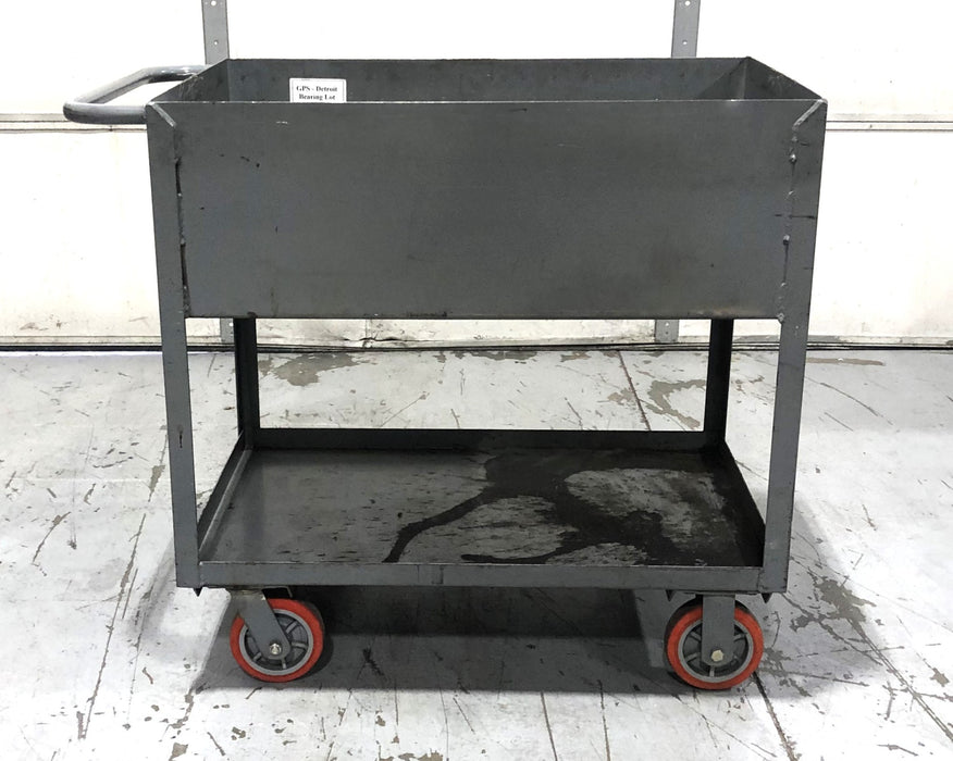 Unbranded 12 IN Closed Shop Cart With Brake 24x42 IN USED LOCAL PICK UP ONLY