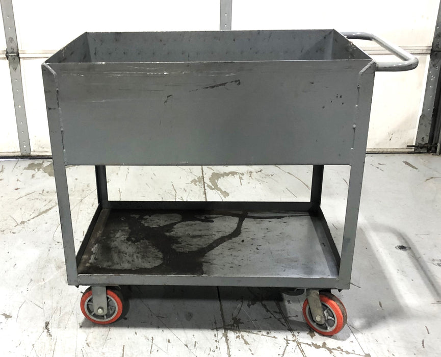 Unbranded 12 IN Closed Shop Cart With Brake 24x42 IN USED LOCAL PICK UP ONLY