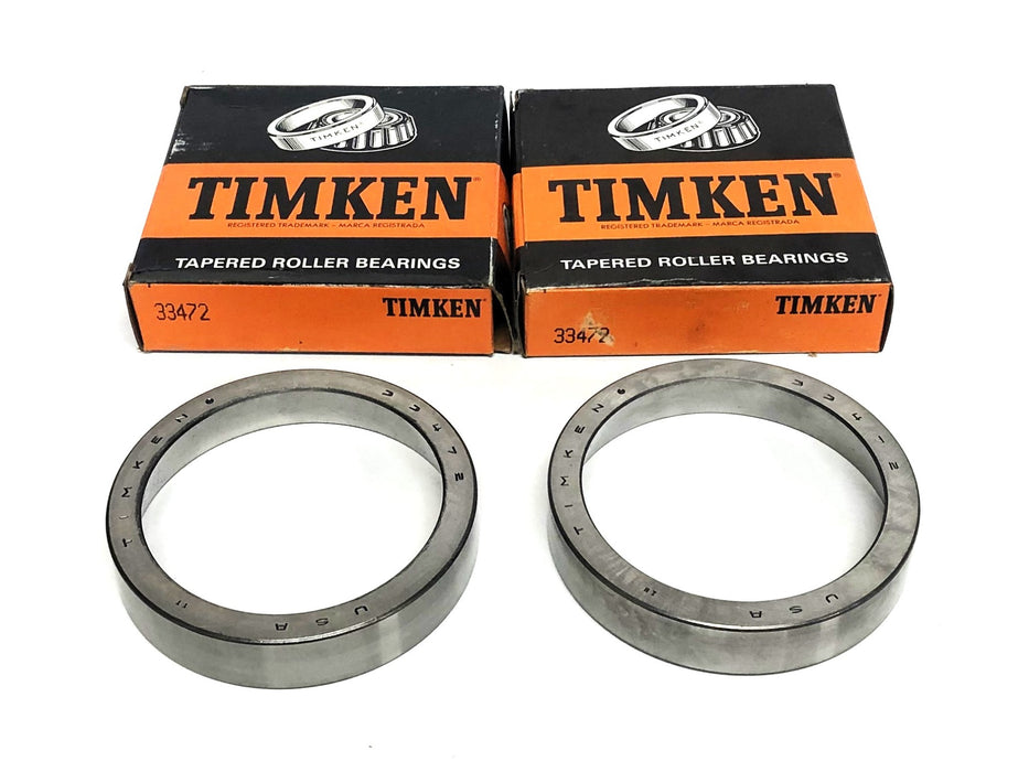 Timken Tapered Roller Bearing Cup 33472 [Lot of 2] NOS