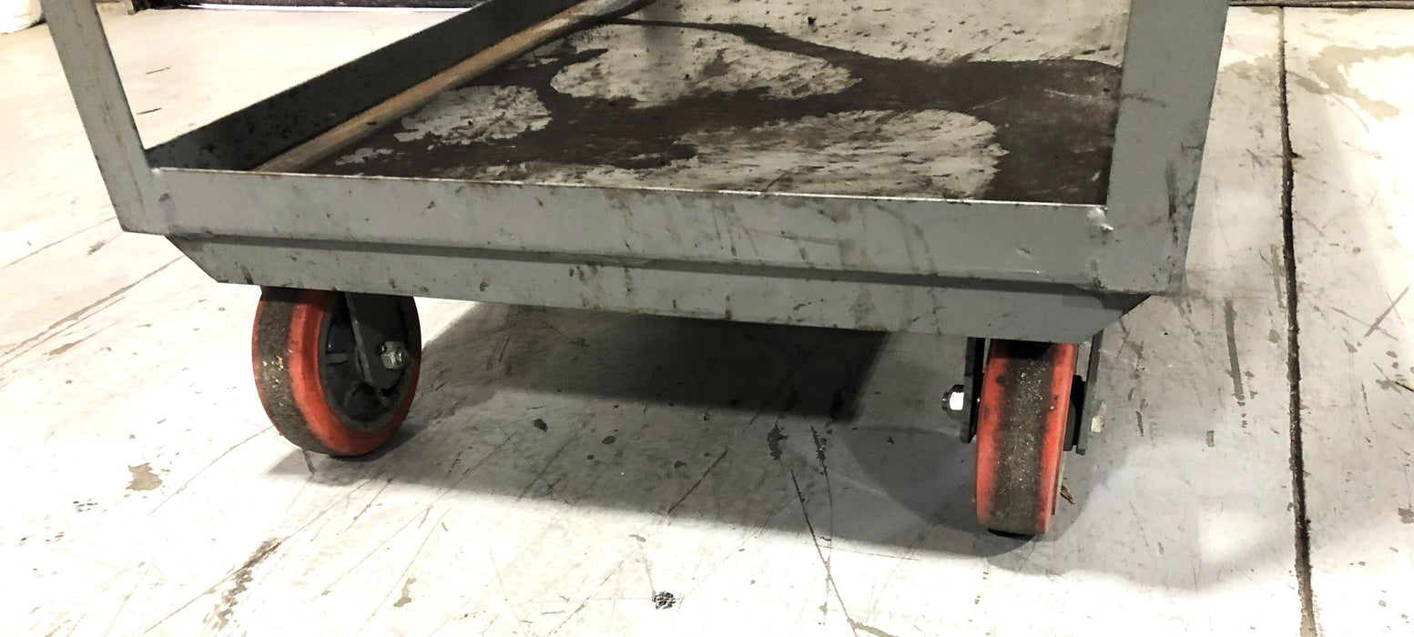 Unbranded 12 IN Closed Shop Cart With Brake 24x42 IN USED LOCAL PICK UP ONLY