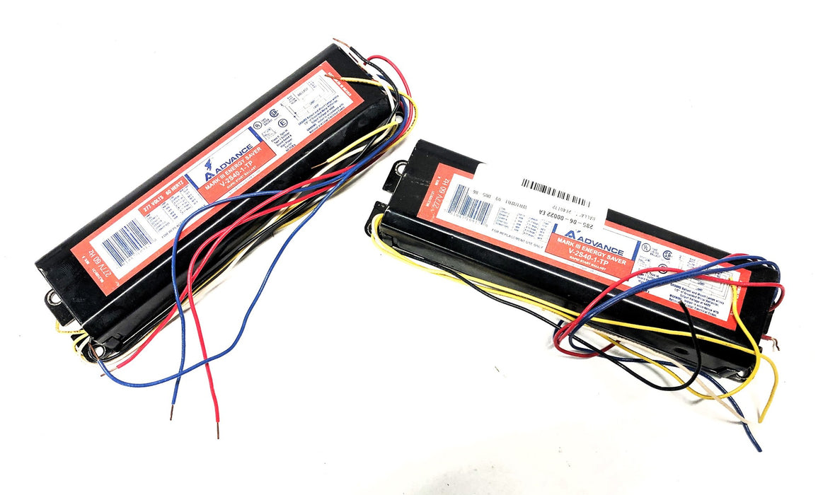 Advance Rapid Start Ballast Mark III Energy Saver V2S401TP [Lot of 2] NOS