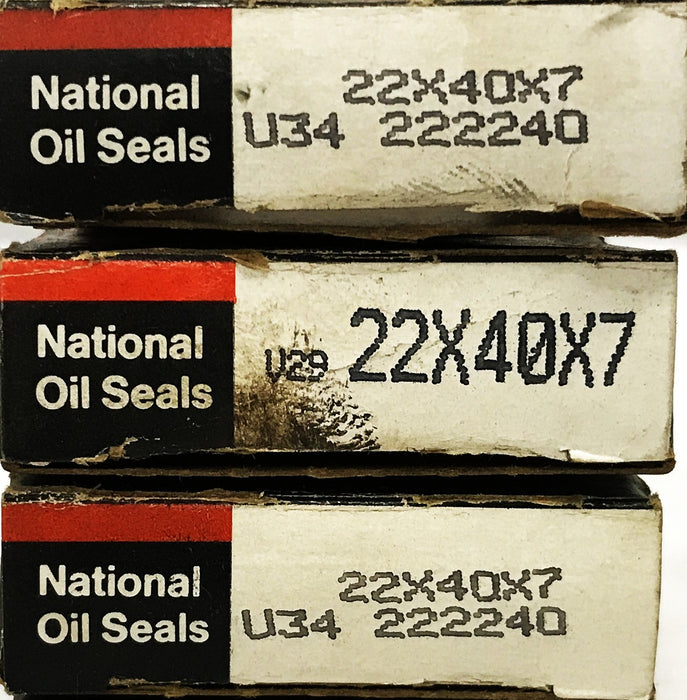 Federal Mogul Oil Seal 22X40X7/350877 [Lot of 3] NOS