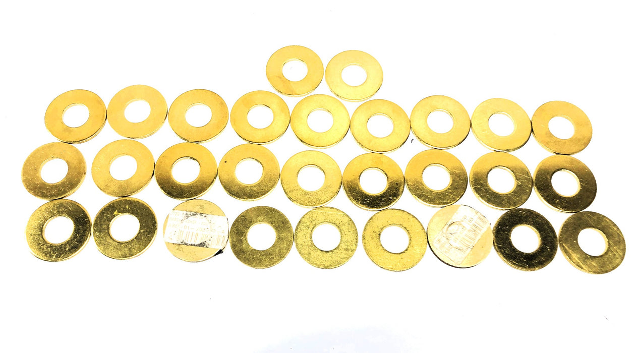 McMaster Carr Brass Flat Washers .82 id x 1.82 od in 92916A435 [Lot of 29] NOS