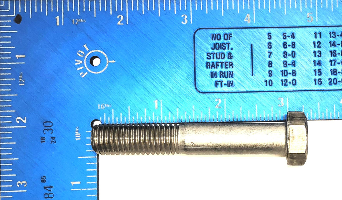 Unbranded 1/2"-13 x 3" Stainless Steel Cap Screw Bolt [Lot of 48] NOS