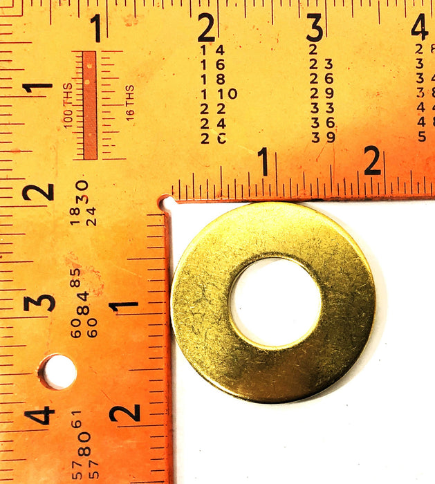 McMaster Carr Brass Flat Washers .82 id x 1.82 od in 92916A435 [Lot of 29] NOS