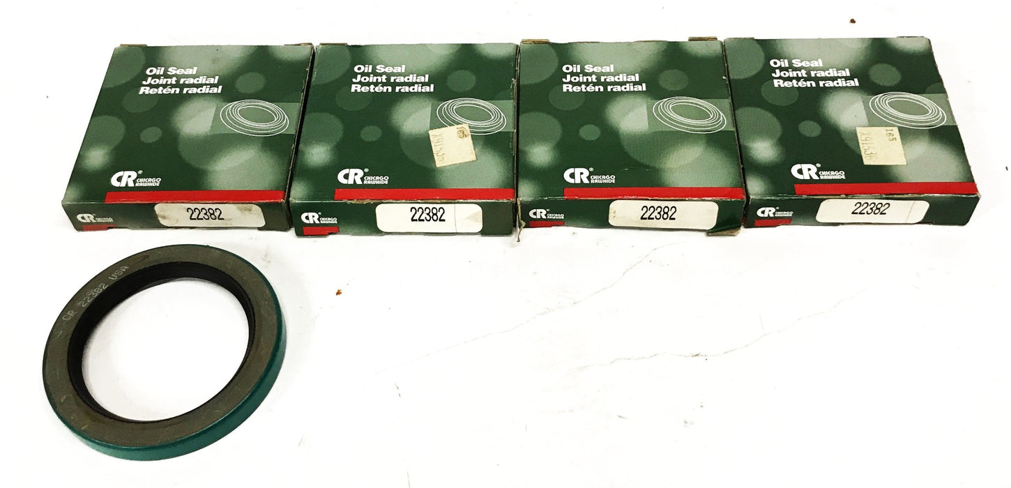 CR 3 inch OD x 2-1/4 ID x 3/8 inch Depth Oil Seal 22382 [Lot of 4] NOS