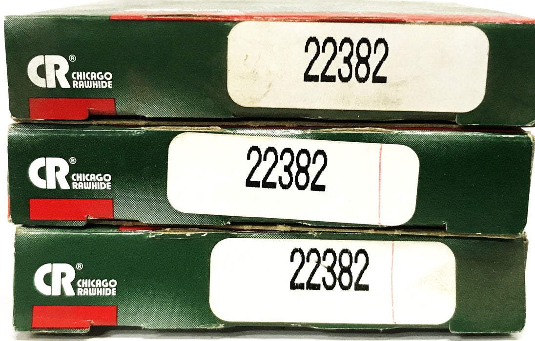 CR 3 inch OD x 2-1/4 ID x 3/8 inch Depth Oil Seal 22382 [Lot of 3] NOS