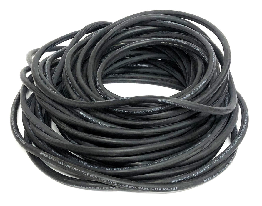 Essex Royal 80 Foot 600V SOW 90C Water Resistant Cable 16/5 NOS