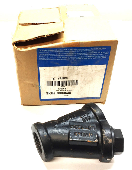 Mueller Steam Cast Iron Wye Strainer 1RNC8 (0003635) NOS
